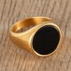 Gold-Plated-Onyx-Stainless-Steel-Signet-Ring