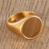 Gold-Plated-Tiger-Stone-Stainless-Steel-Signet-Ring