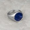 Iolite-Stainless-Steel-Signet-Ring