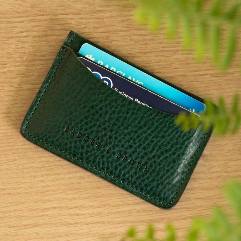 Luxury-Petrol-Green-Leather-Card-Holder