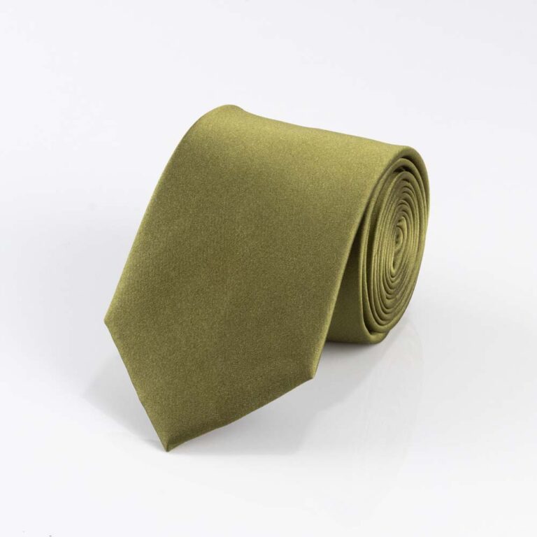 Olive Silk Tie