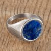 Sterling-Silver-Lapis-Stone-Signet-Ring