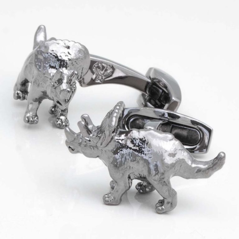 Triceratops-Dinosaur-Cufflinks