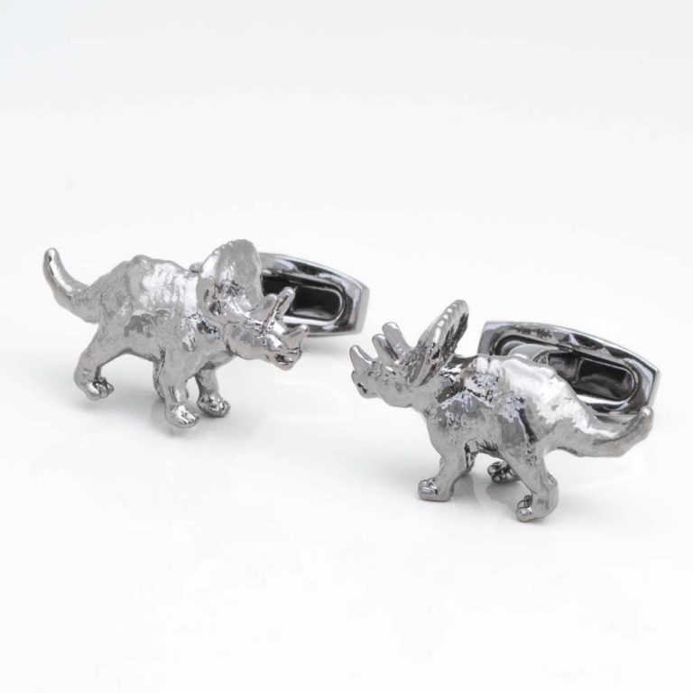 Triceratops-Dinosaur-Cufflinks