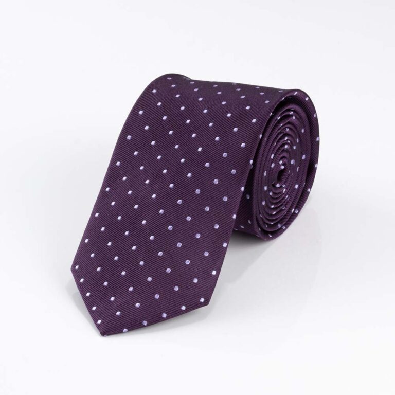eggplant-lilac-microdot-tie