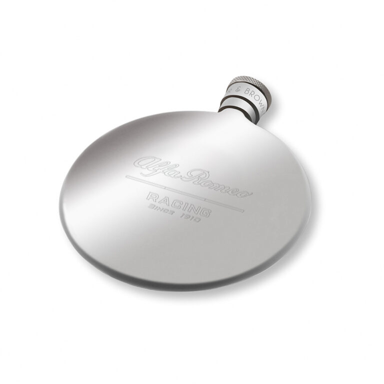 Alfa Romeo Racing F1-Engraved Car-Silver-Hip-Flask