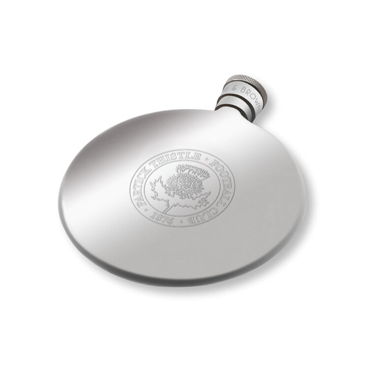 Partick Thistle Football-Engraved-Silver-Hip-Flask