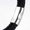 black-double-braided-leather-bracelet