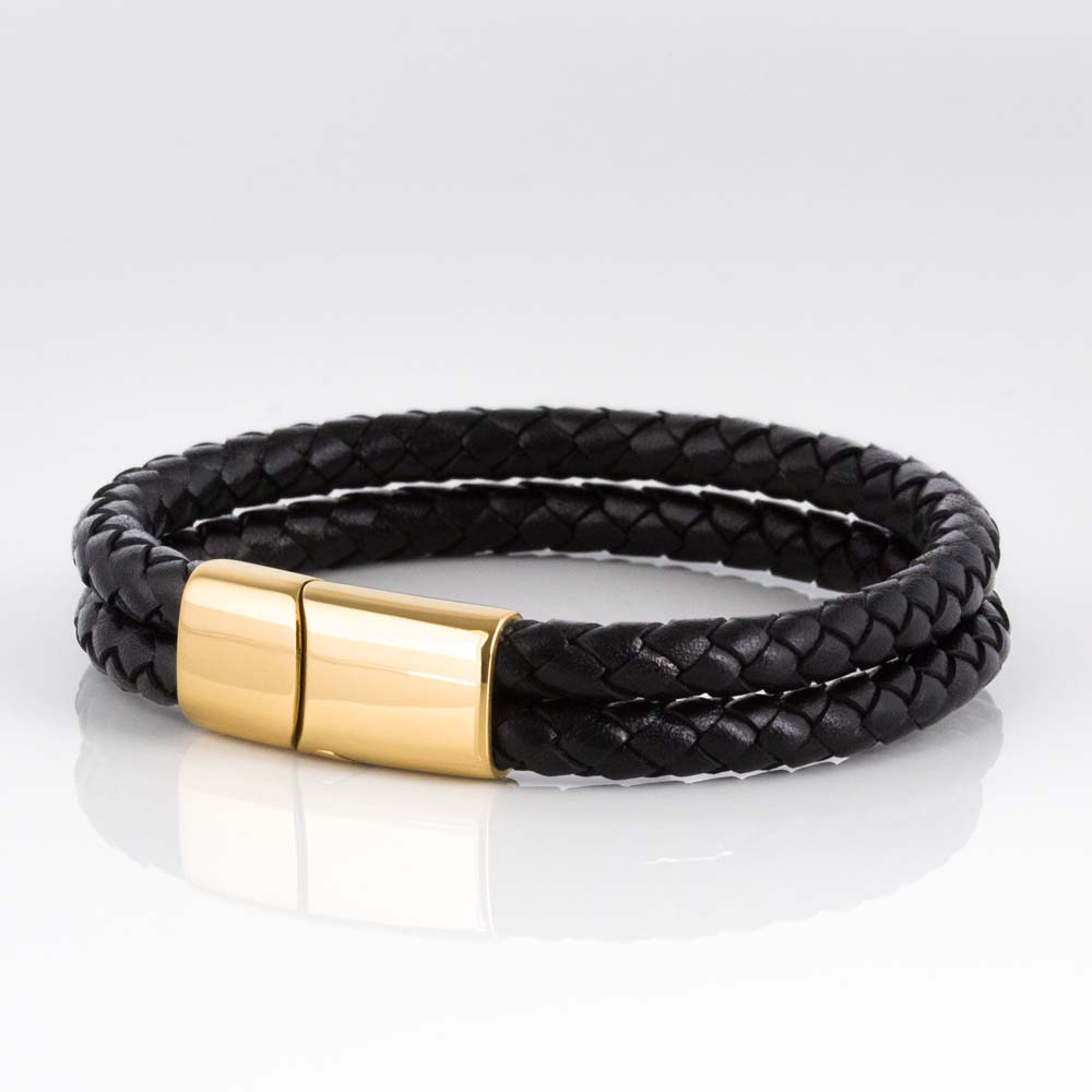 black-gold-double-braided-bracelet