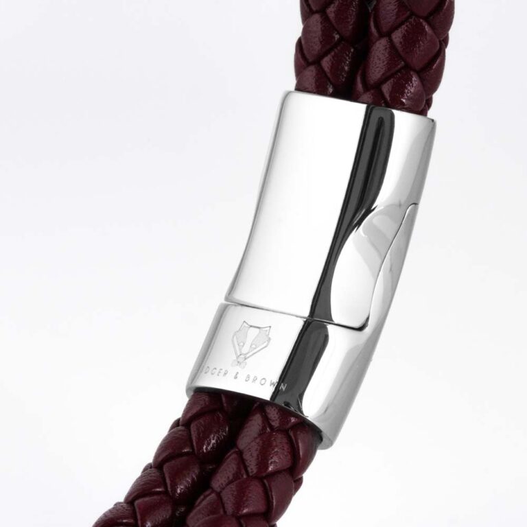 burgundy-double-braided-leather-bracelet