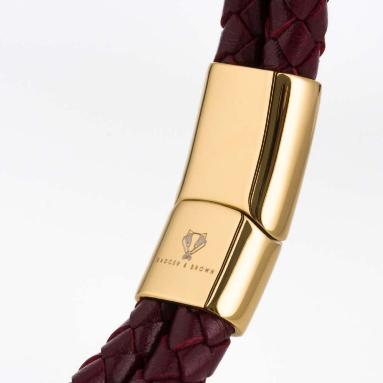 burgundy-gold-double-braided-bracelet