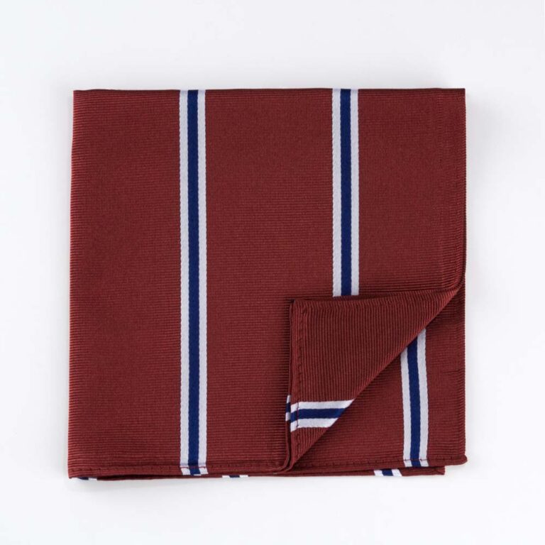 burgundy-navy-striped-pocket-square