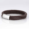 mocha-double-braided-leather-bracelet