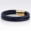 navy-gold-double-braided-bracelet