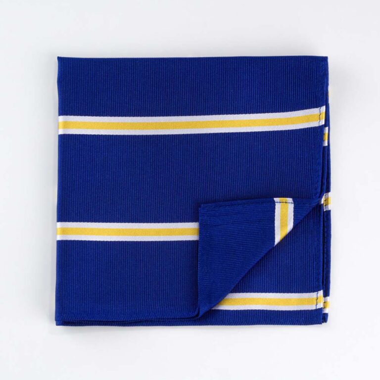 navy-yellow-striped-pocket-square