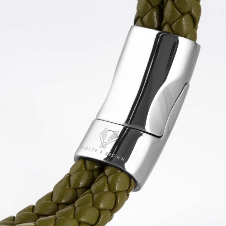 olive-double-braided-leather-bracelet