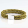 olive-rectangle-double-braided-bracelet