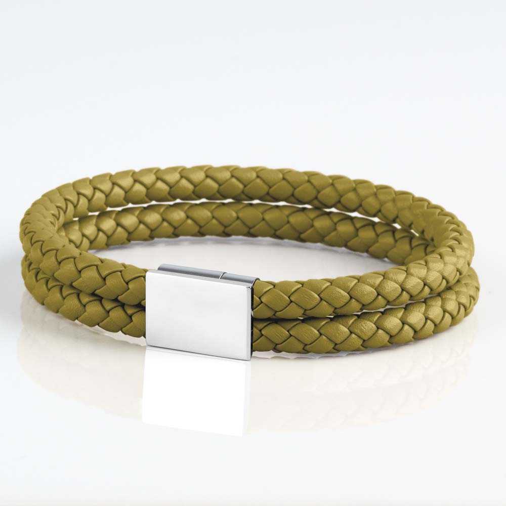 olive-rectangle-double-braided-bracelet