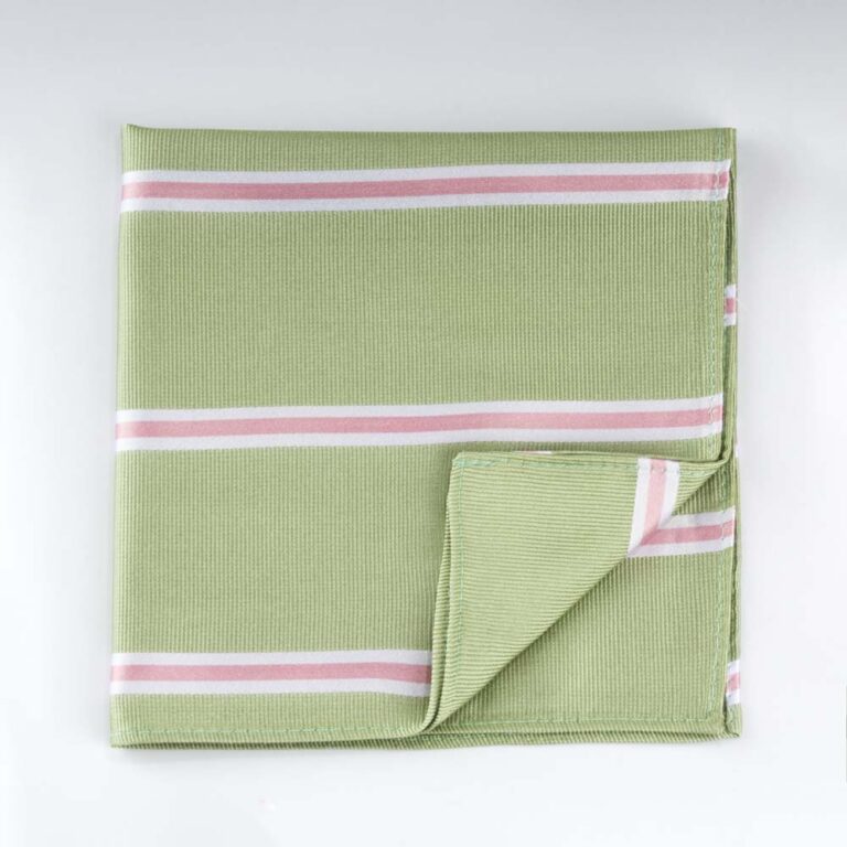 sage-pink-striped-pocket-square