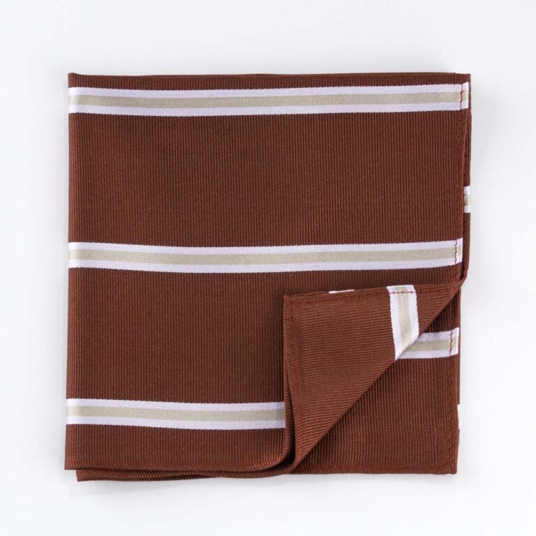 umber-almond-striped-pocket-square