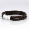 walnut-double-braided-leather-bracelet
