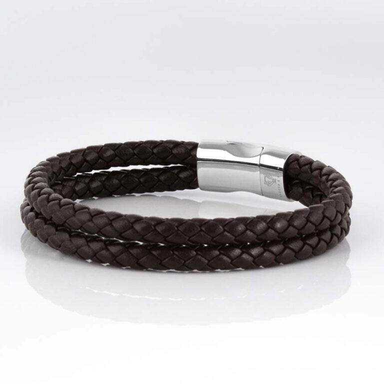 walnut-double-braided-leather-bracelet