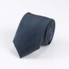 Ribbed Charcoal Silk Tie