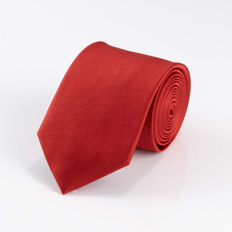 Ribbed Cherry Silk Tie