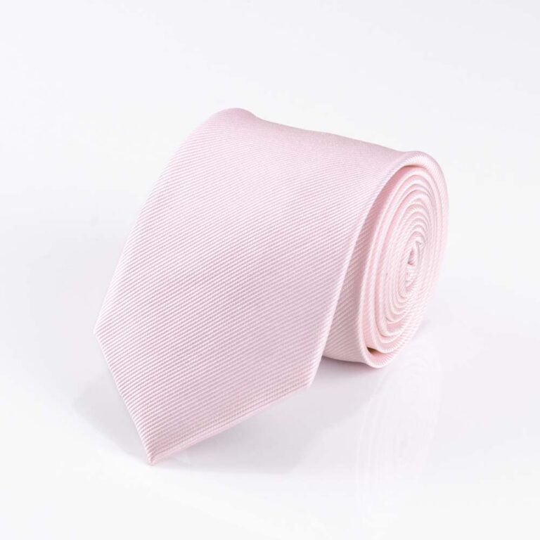 Ribbed Dusty Rose Silk Tie
