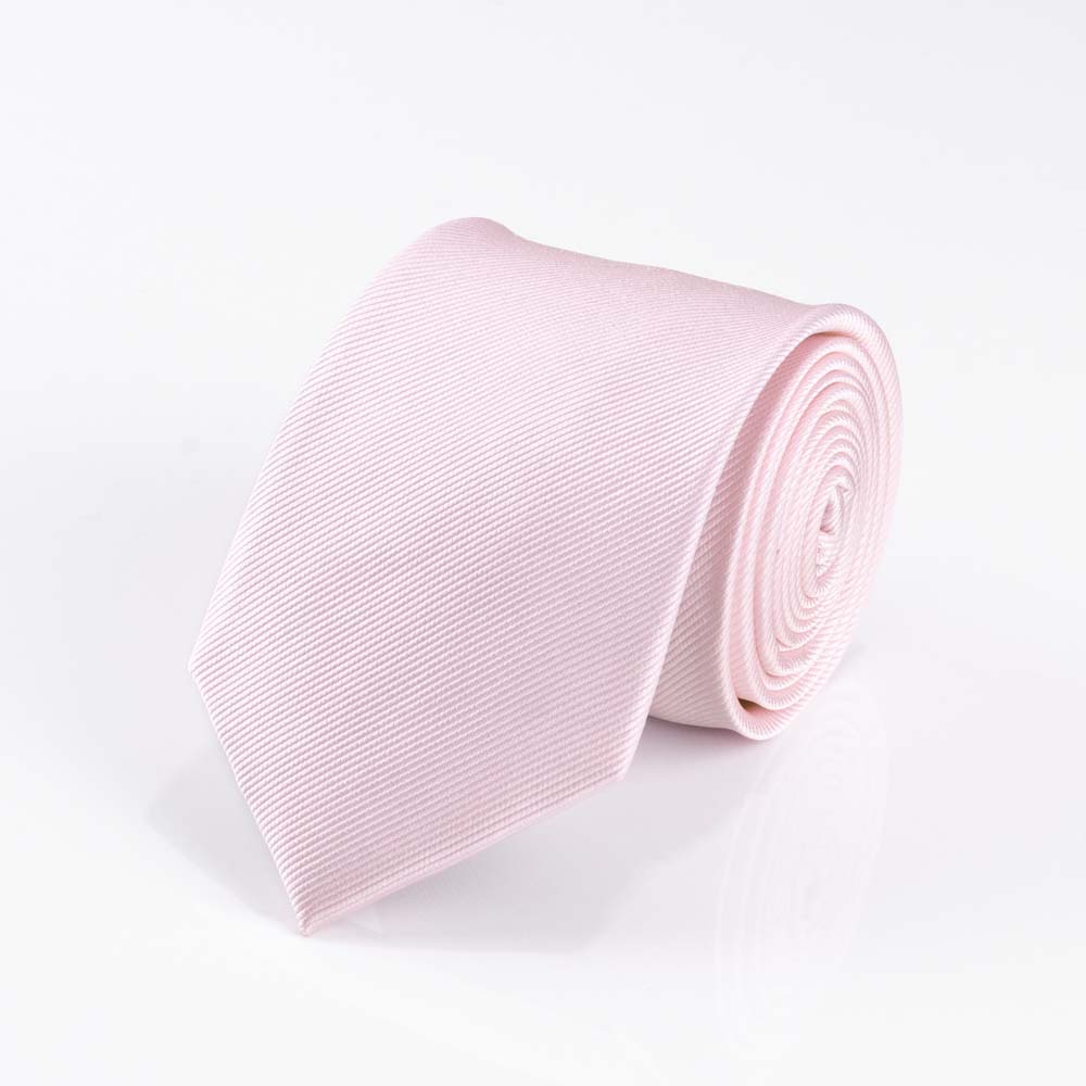 Ribbed Dusty Rose Silk Tie