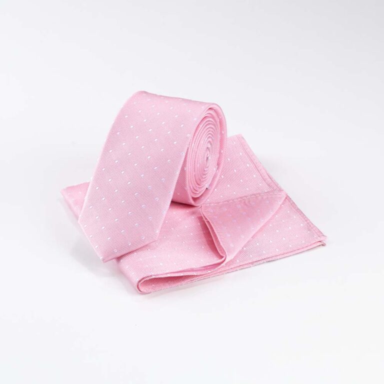 pink-white-microdot-slim-tie-set