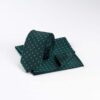 dark-green-celadon-microdot-slim-tie-set