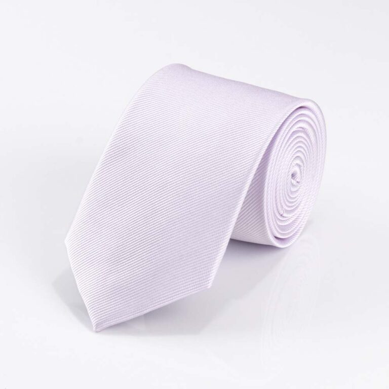Ribbed Lavender Silk Tie