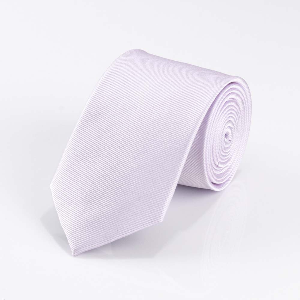 Ribbed Lavender Silk Tie