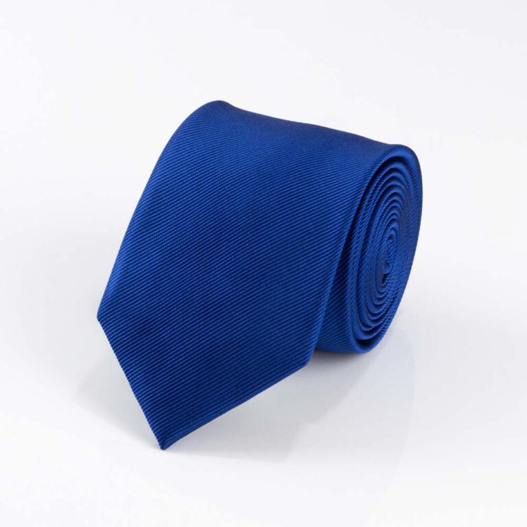 Ribbed Midnight Blue Silk Tie