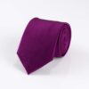 Ribbed Purple Silk Tie