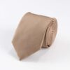 Ribbed Sand Silk Tie