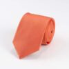 Ribbed Terracotta Silk Tie
