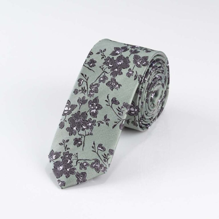 black-and-green-floral-tie-slim