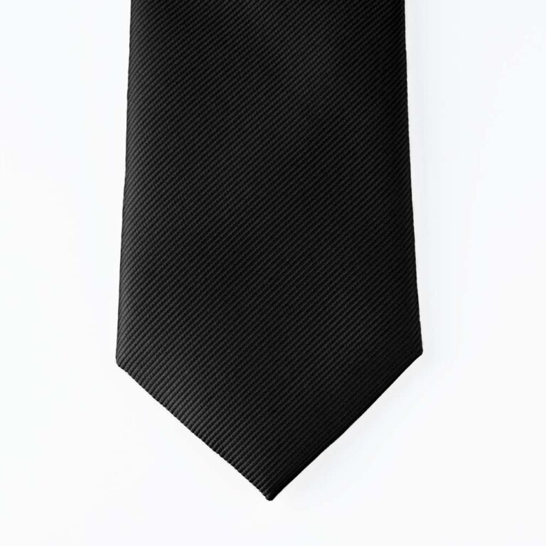 black-ribbed-tie