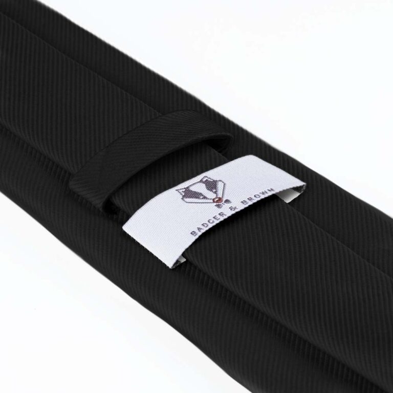 black-ribbed-tie