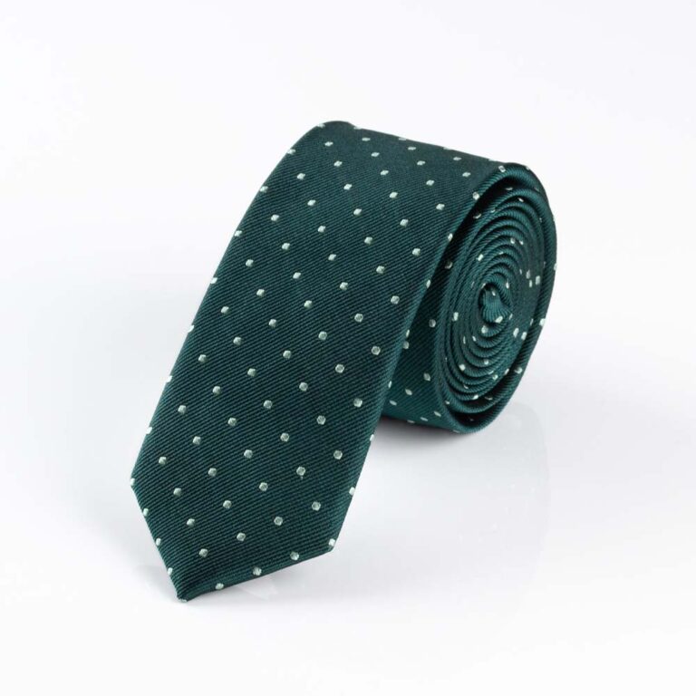 dark-green-celadon-microdot-tie-slim