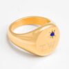sapphire-engraved-gold-ring