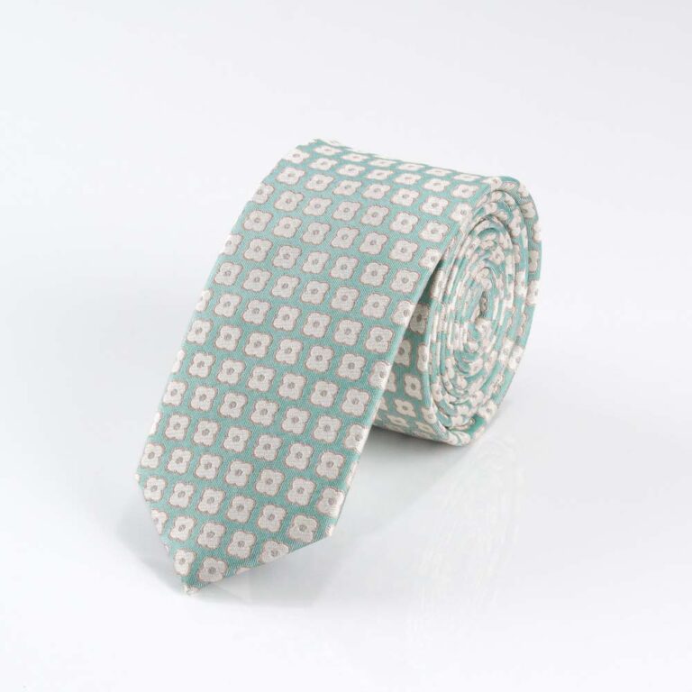 viridian-almond-geo-square-tie-slim