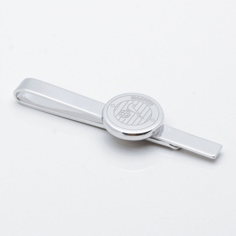 Notts County-Football-Engraved-Silver-Tie-Slide