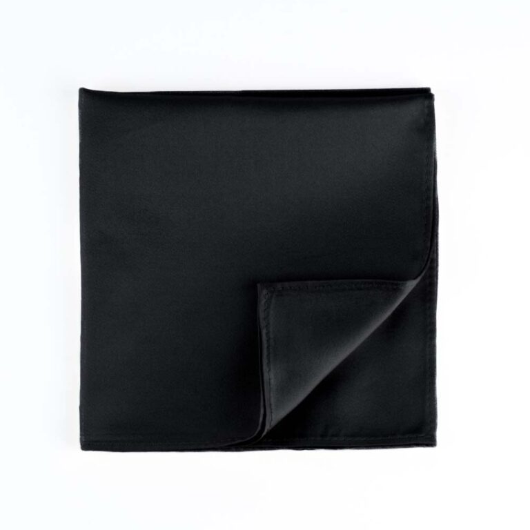 black-pocket-square