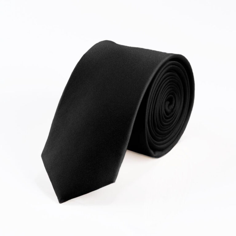 black-slim-tie
