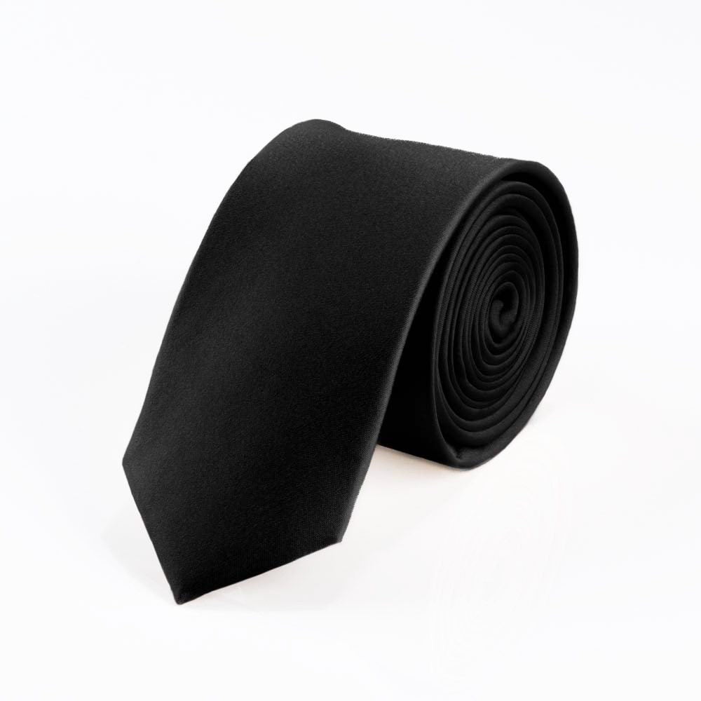 black-slim-tie