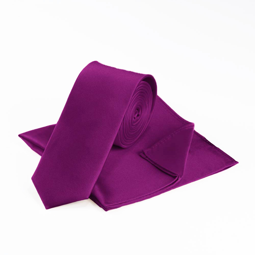 purple-slim-tie-set