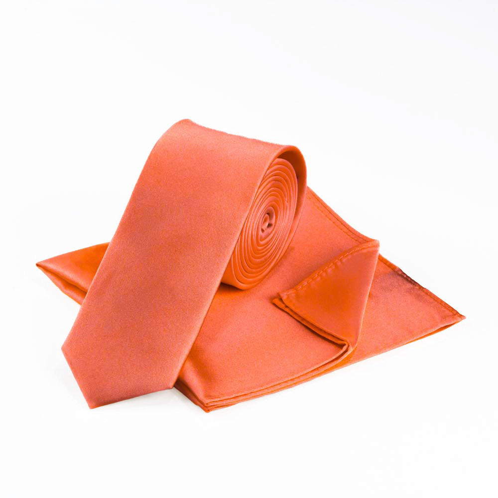 terracotta-slim-tie-set